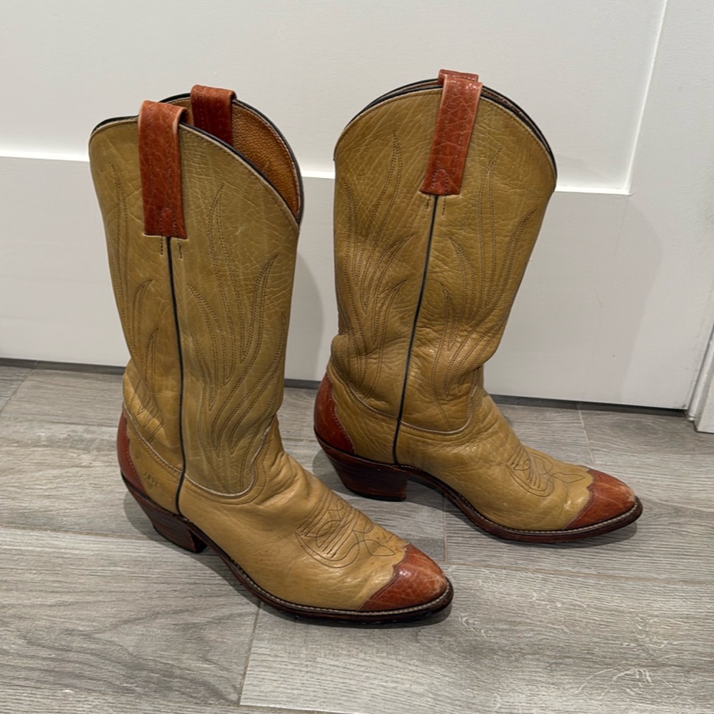Vintage Frye men’s leather cowboy boots, EUC SZ10